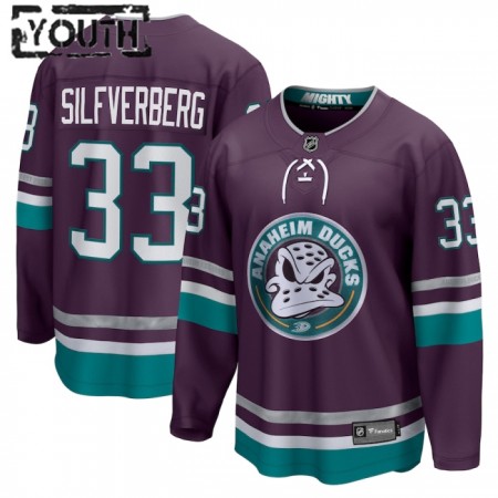 Dresovi Anaheim Ducks 30th Anniversary Replica Jacob Silfverberg 2023-24 Treći Ljubičasta - Dječji Dresovi Anaheim Ducks 30th Anniversary Replica Jacob Silfverberg 2023-24 Treći Ljubičasta - Dječji